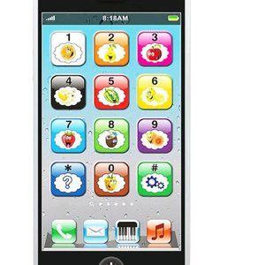 Toy Learning Play Cell Phone with 8 Functions and Dazzling Lights